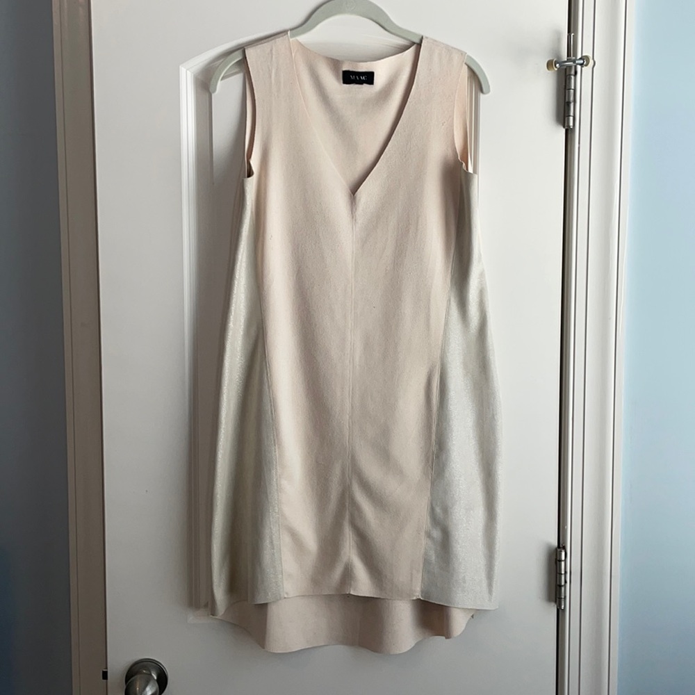 Creme colored velvet dress